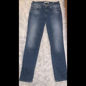Women’s Mavi Emma Slim Boyfriend Jeans in blue  size 24